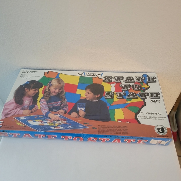 NEW MAGNETIC STATE TO STATE BOOARD GAME AGES 4 - ADULT - Picture 4 of 5